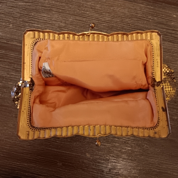 WHITING & DAVIS VINTAGE GOLD MESH BAG - Picture 5 of 13